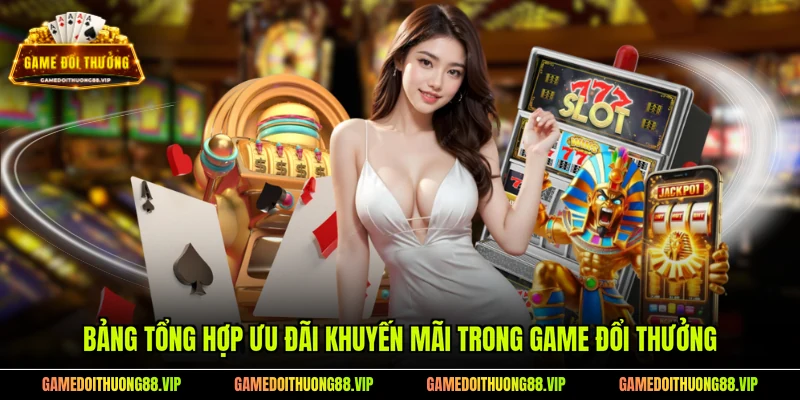 Bảng tổng hợp ưu đãi khuyến mãi trong game đổi thưởng